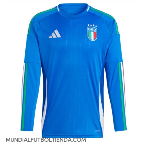 Camiseta Italia Primera Equipación Replica Eurocopa 2024 mangas largas